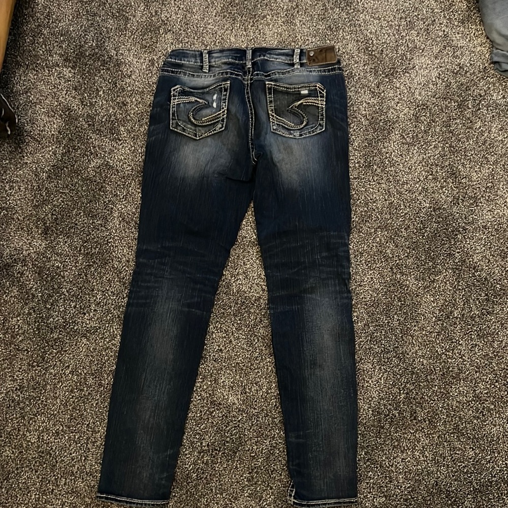 Silver women’s jeans , Boyfriend style